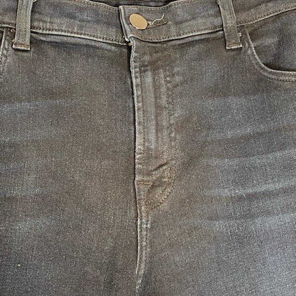 J Brand Alana High Rise Crop Skinny Jeans size 31 zip front zip ankle dark wash - Picture 8 of 16